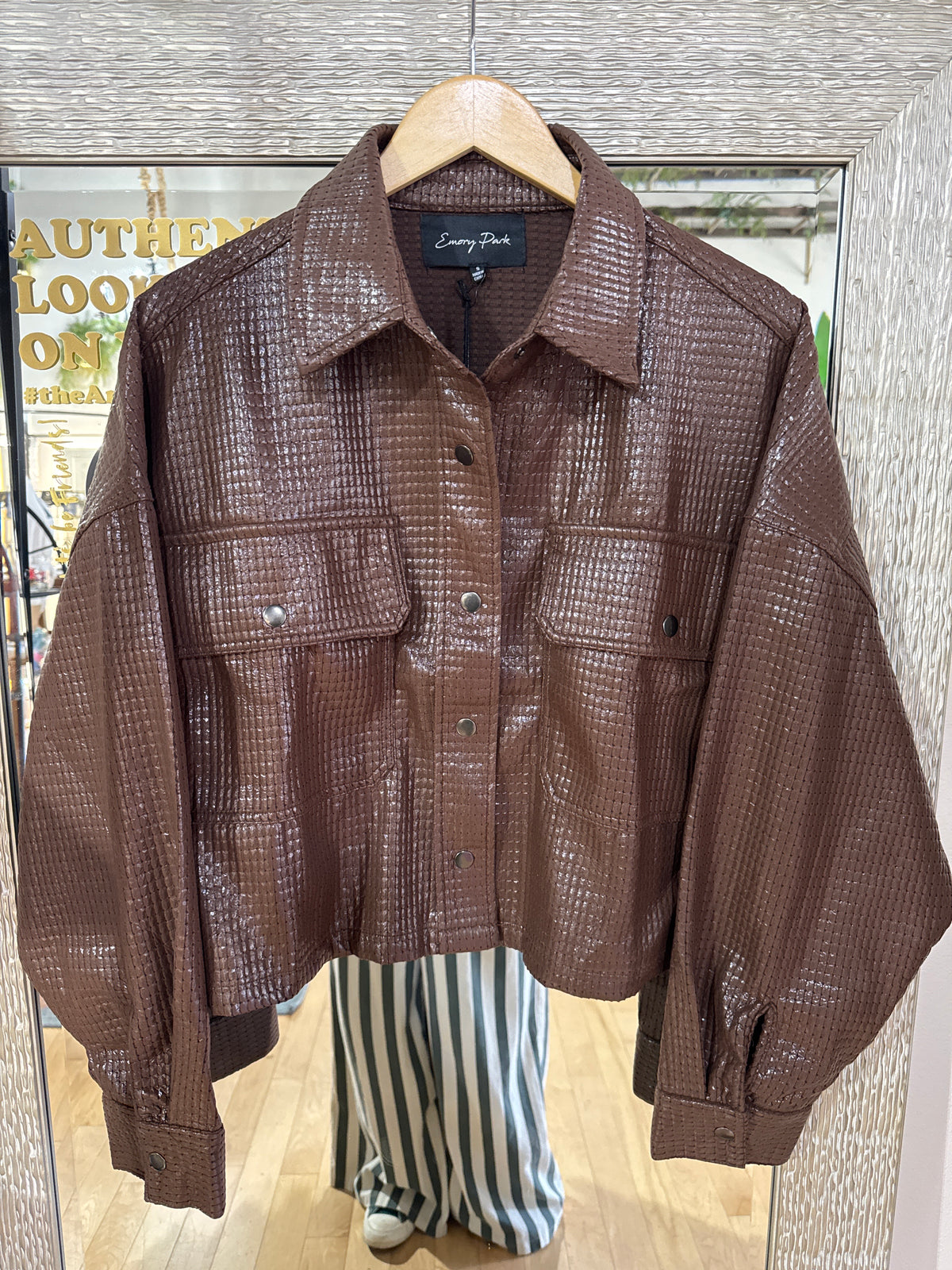 Chintz Textured Knit Crop Jacket