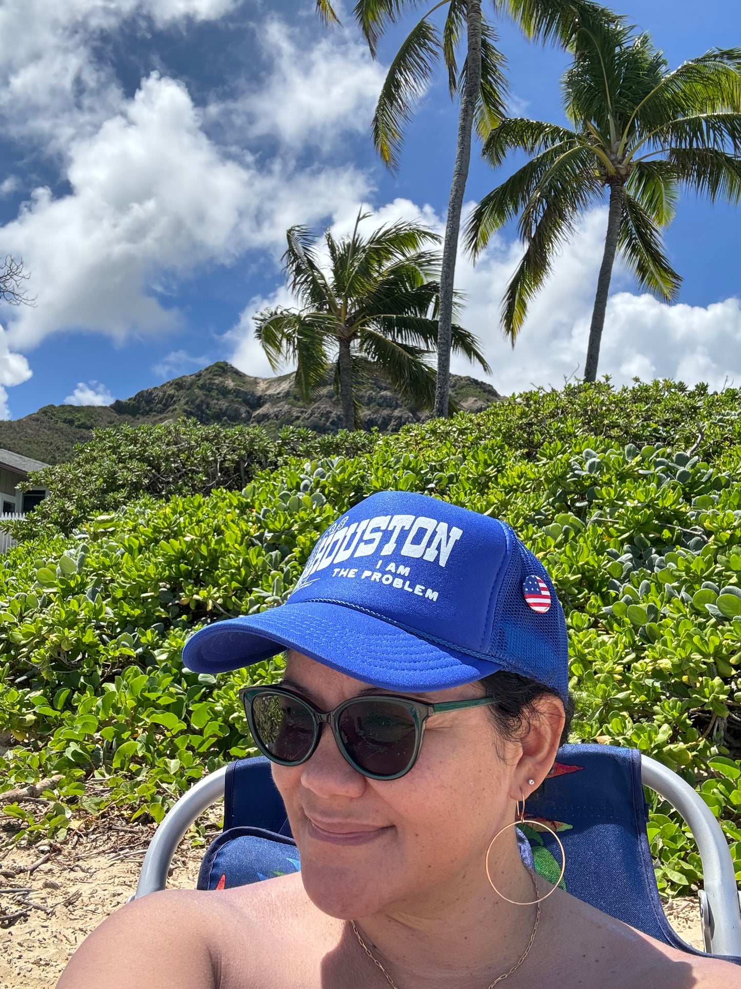 Houston Snapback Hat in Blue