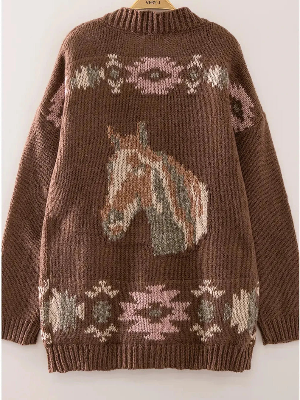 Western Horse Cardigan