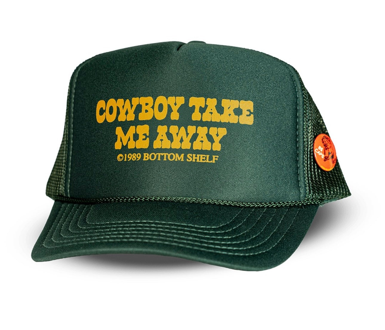 Cowboy Take Me Away Snapback Hat in Forest Green