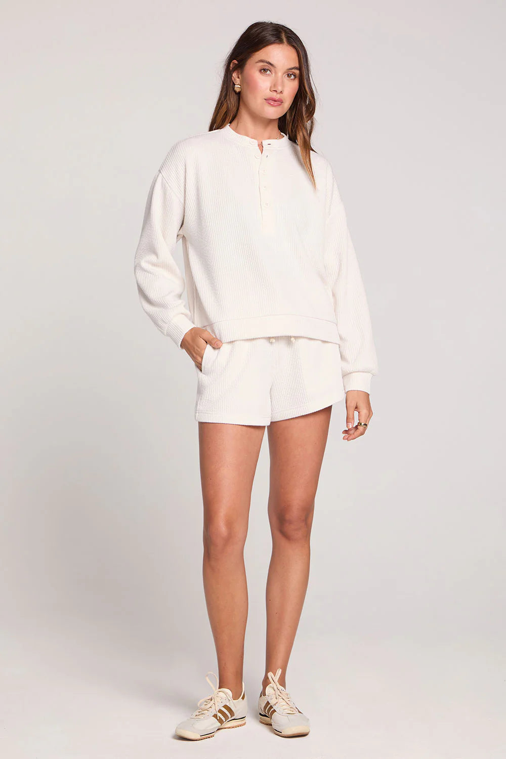 Long Sleeve Pullover in Ecru