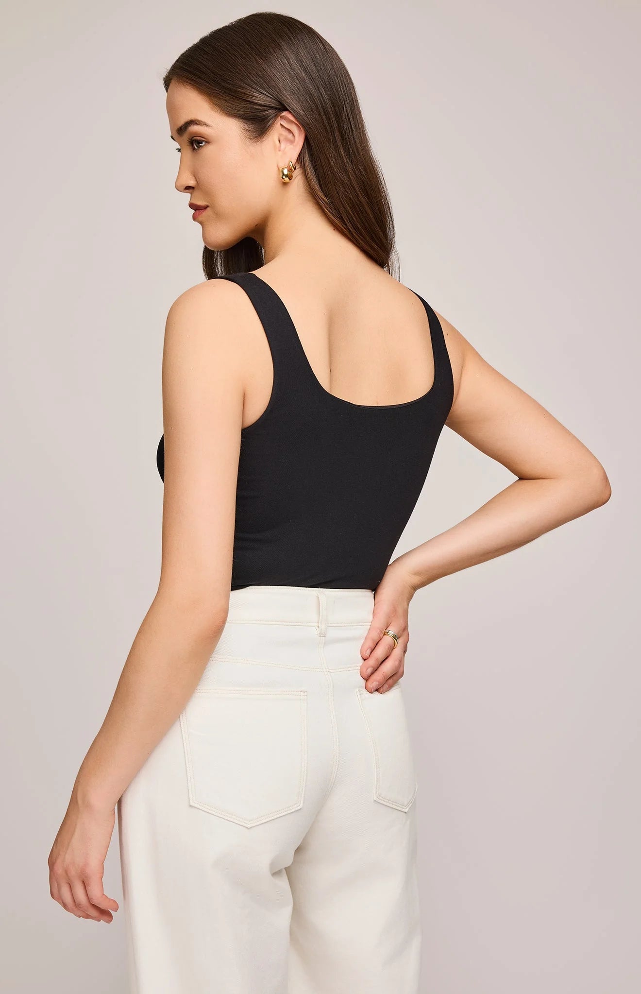 Blanche Tank Top in Black