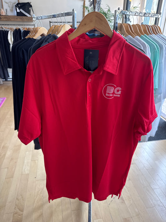 Buckin Good Polo in Red