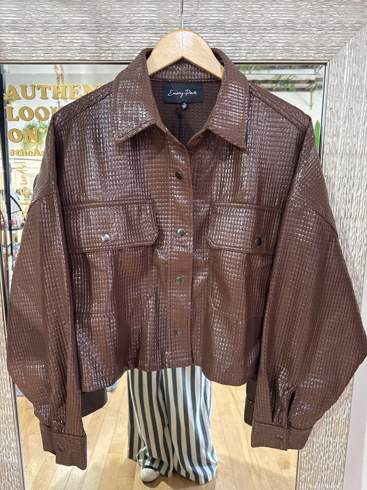 Chintz Textured Knit Crop Jacket