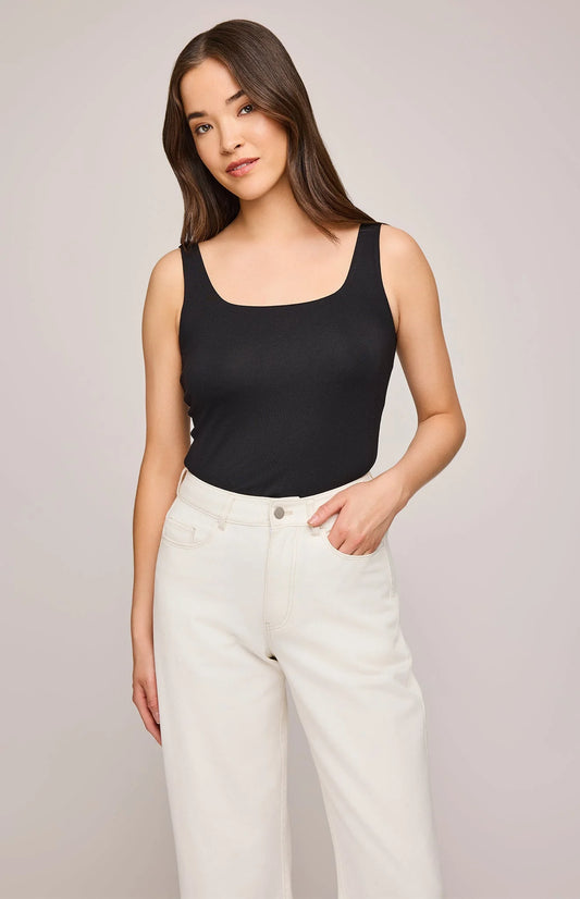 Blanche Tank Top in Black