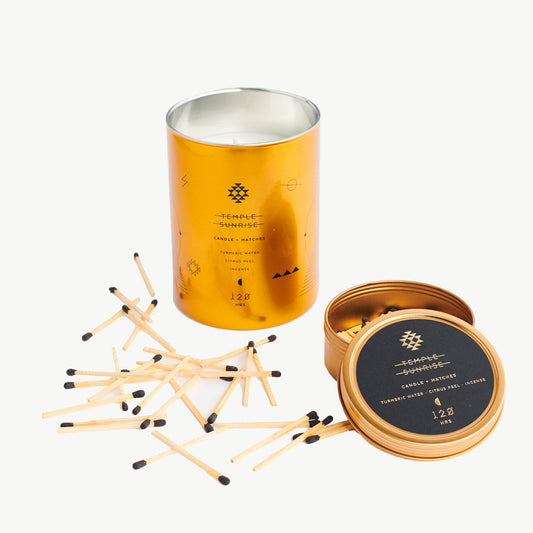 Temple Sunrise Astronomy Candle