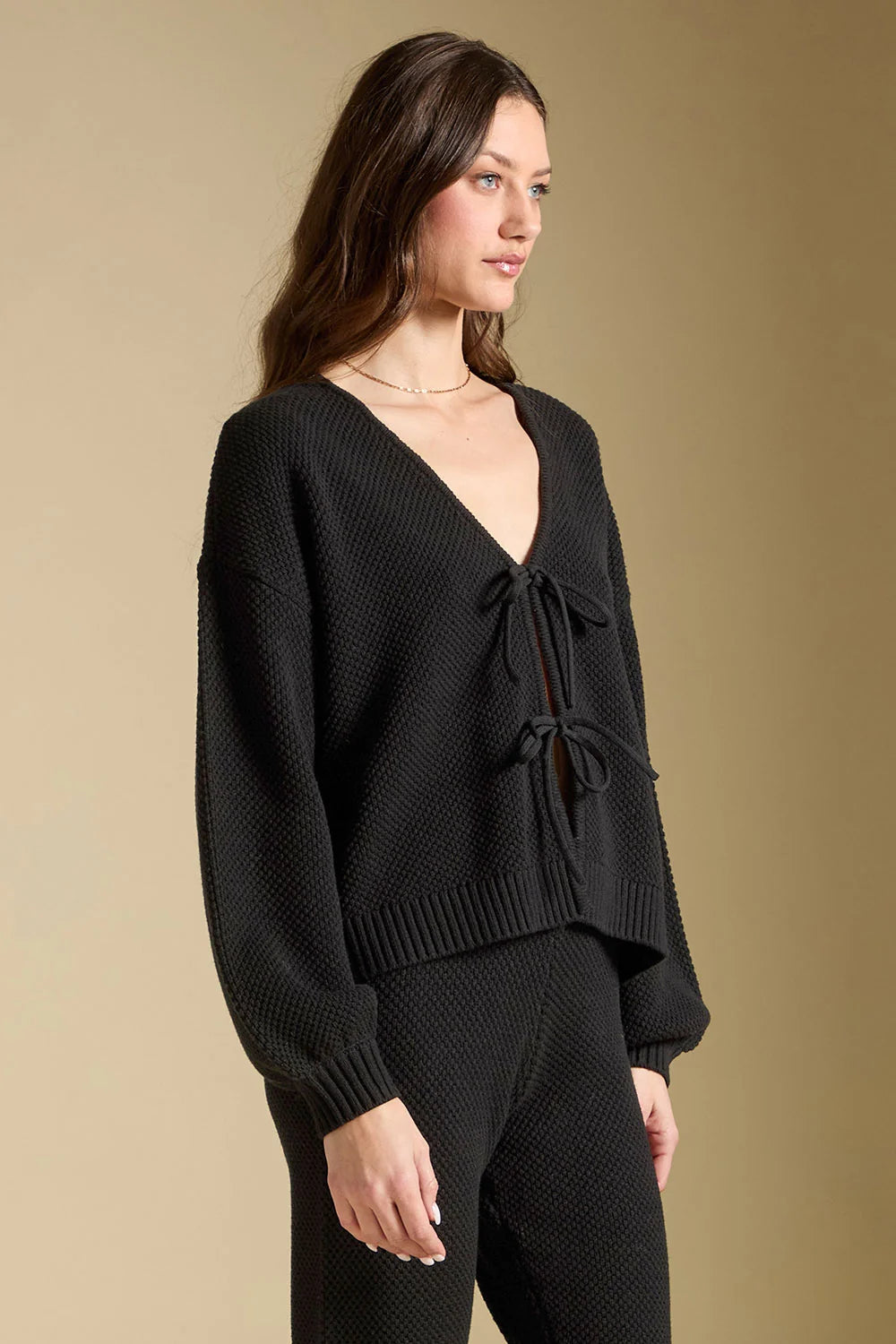 Ellyn Cardigan Sweater in Black