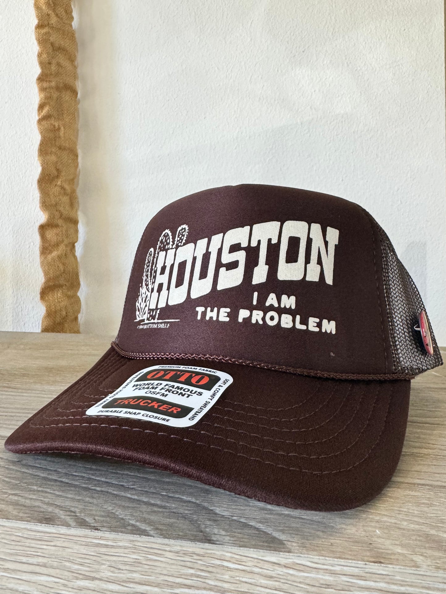 Houston Snapback Hat in Brown