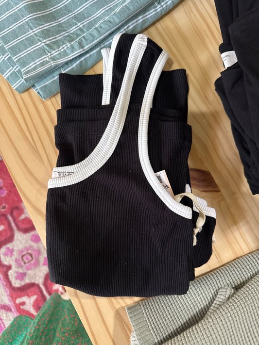 Black and White Trim Tank