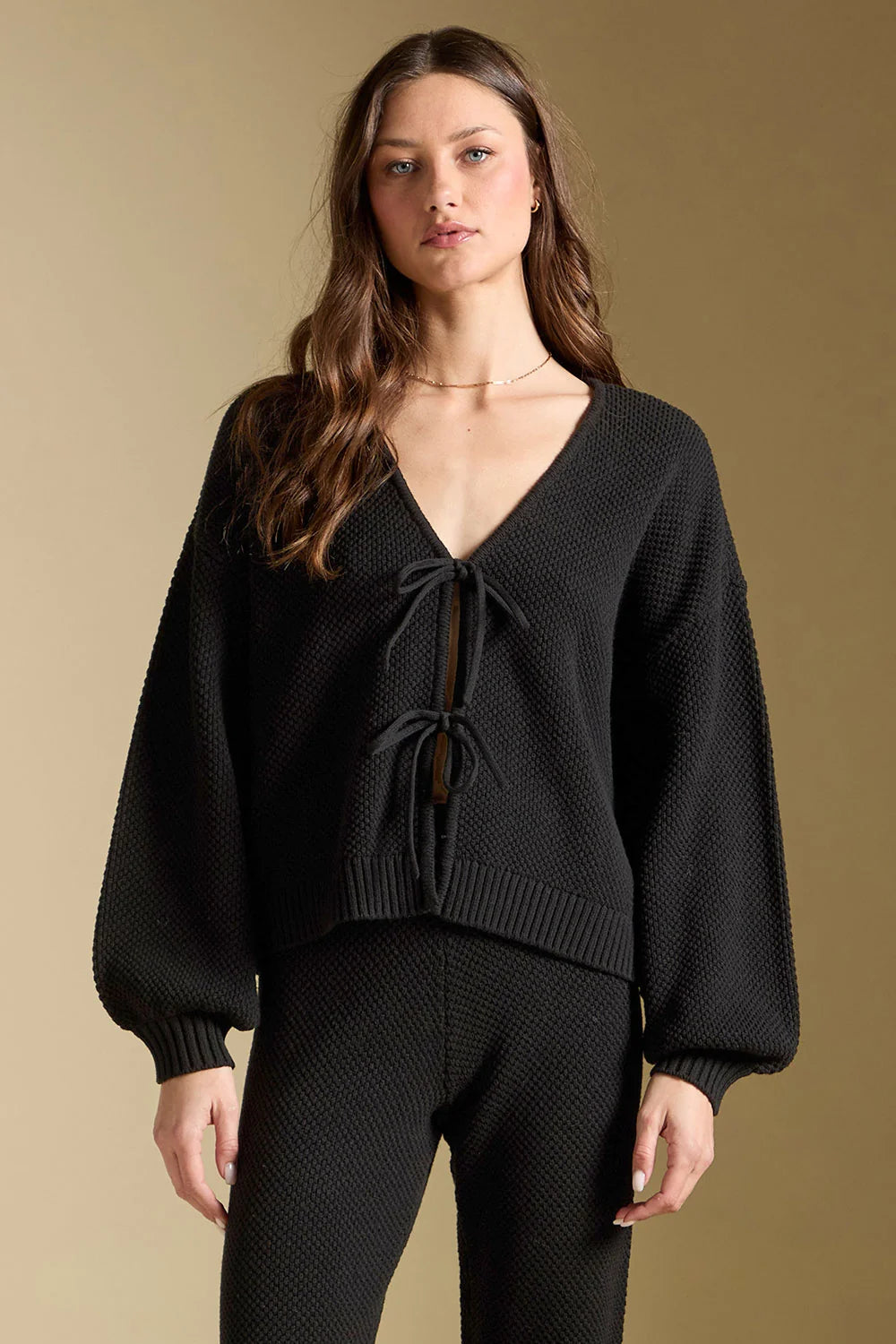 Ellyn Cardigan Sweater in Black