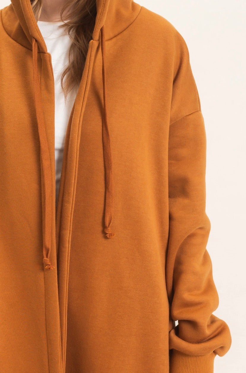 Fleece French Terry Hood Coat