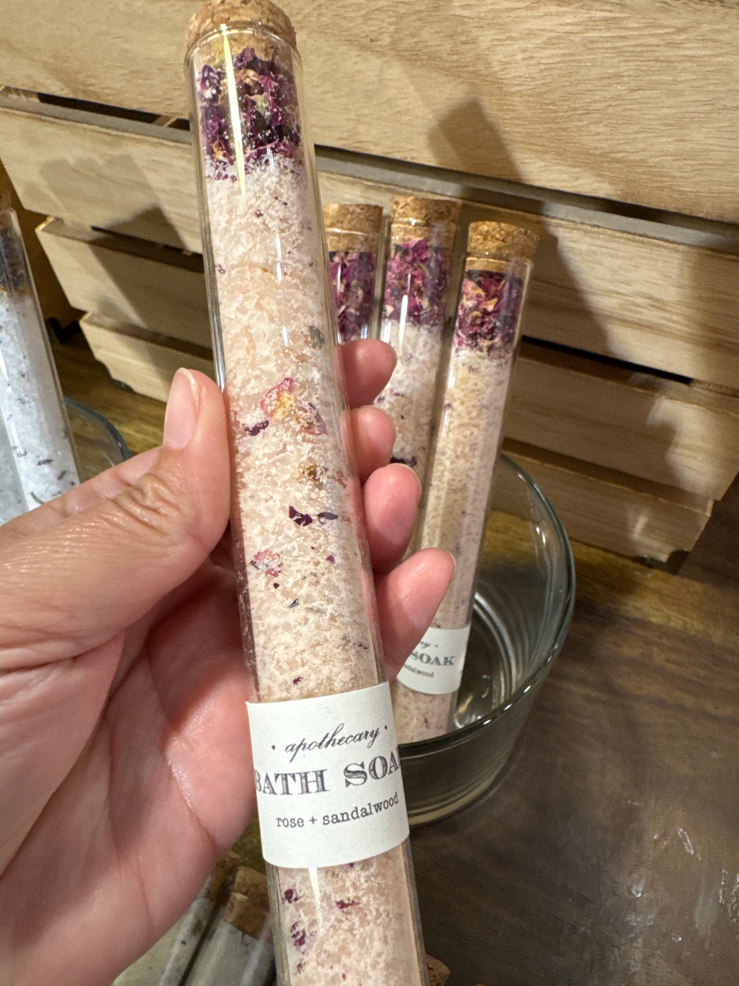 Rose Sandalwood Bath Soak Tube