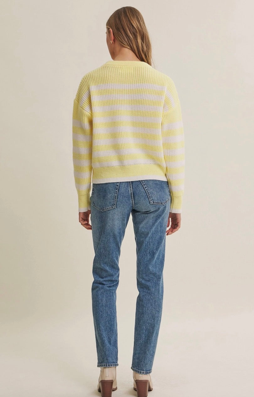 Sunshine Stripe Pullover Sweater