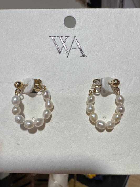 Kai Pearl Hoops 14k Gold Filled