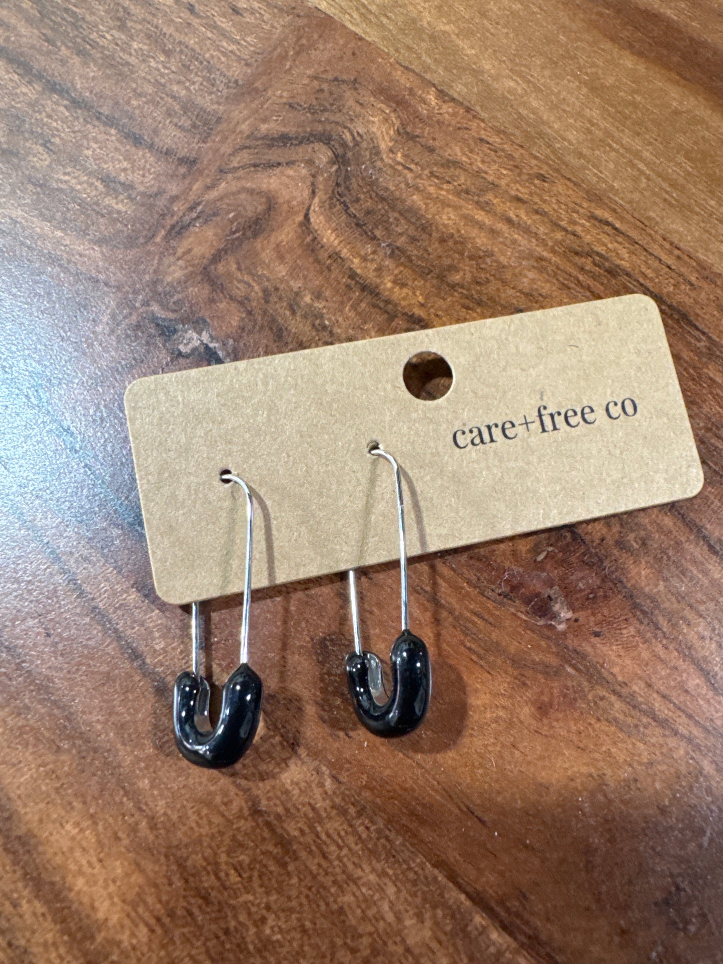 Safety Pin Earrings by Care Free Co