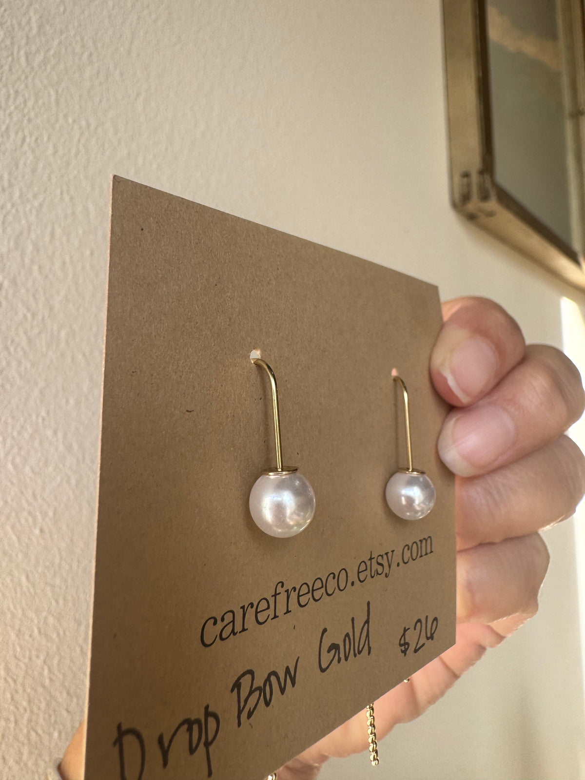 Drop Bow Earrings