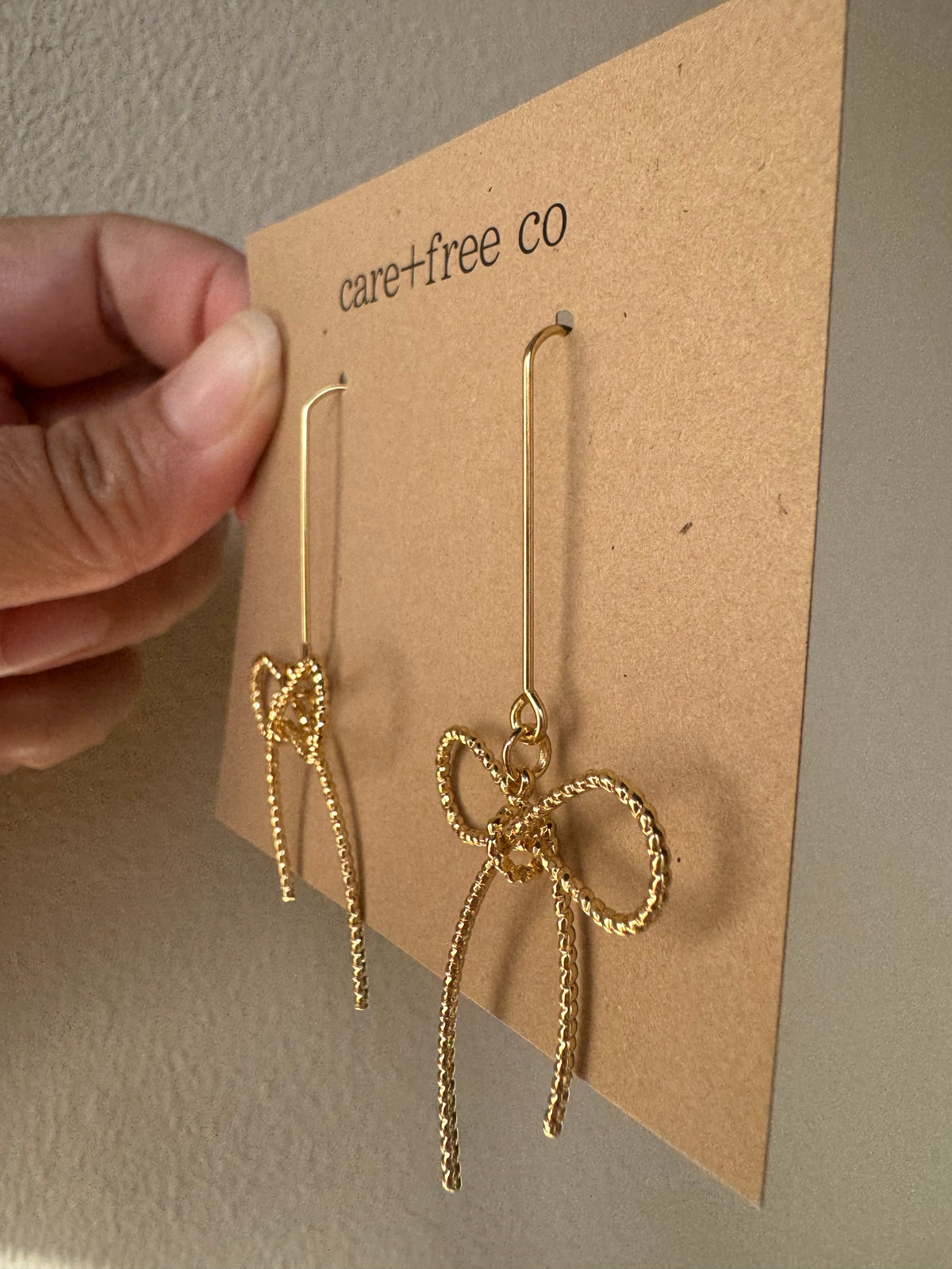 Drop Bow Earrings