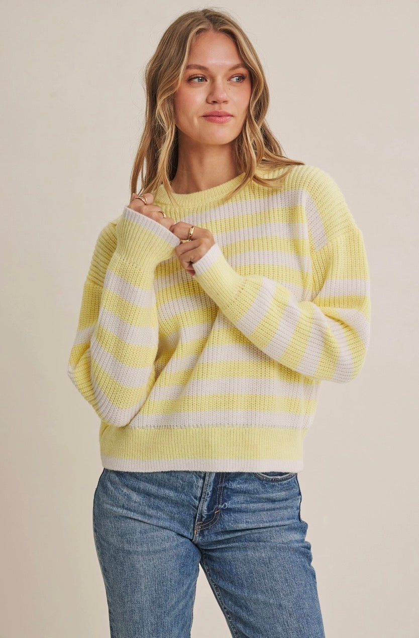 Sunshine Stripe Pullover Sweater