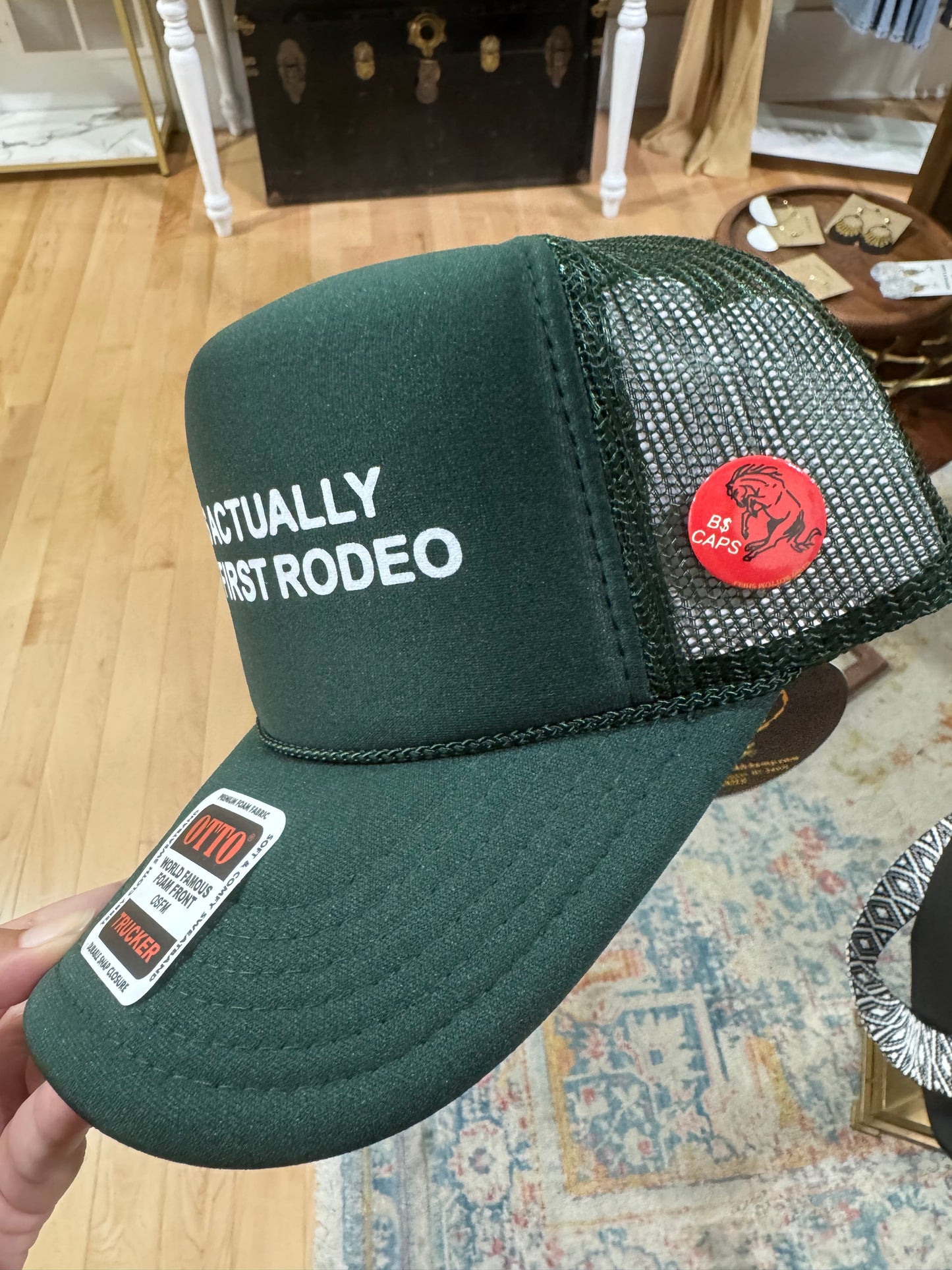 1st Rodeo Snapback Hat in Forest Green