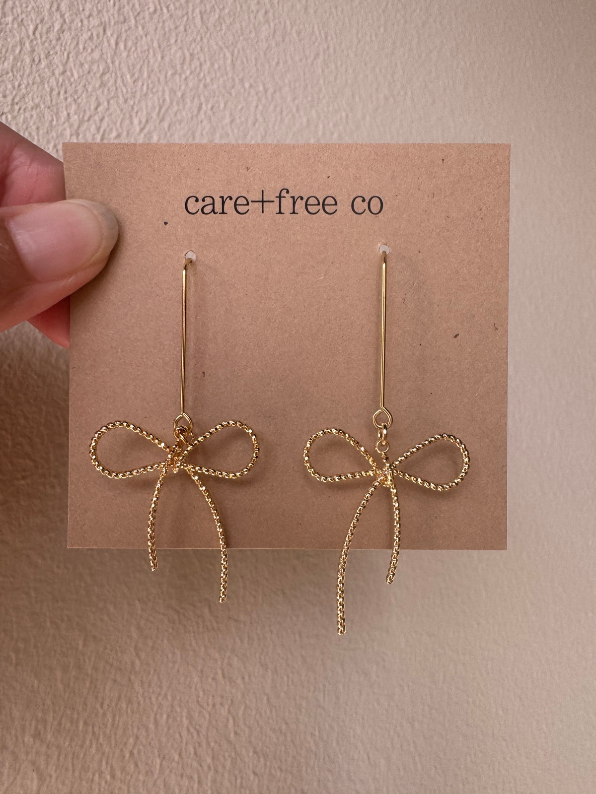 Drop Bow Earrings