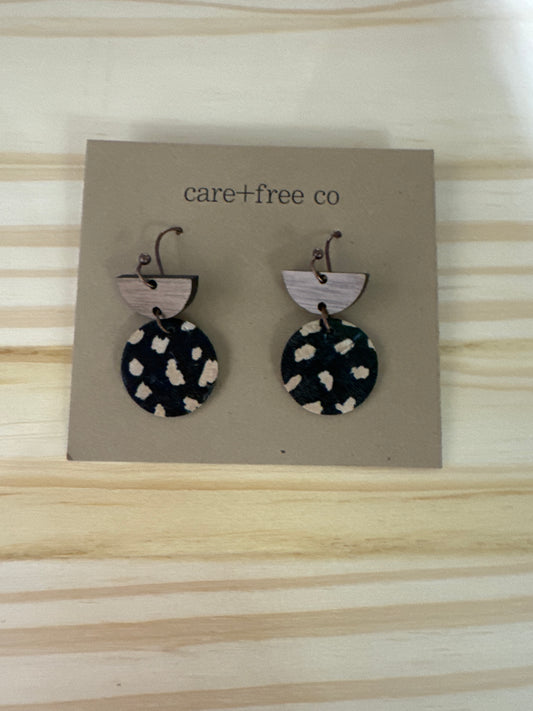 Half Moon + Full Moon Earrings by Care Free Co