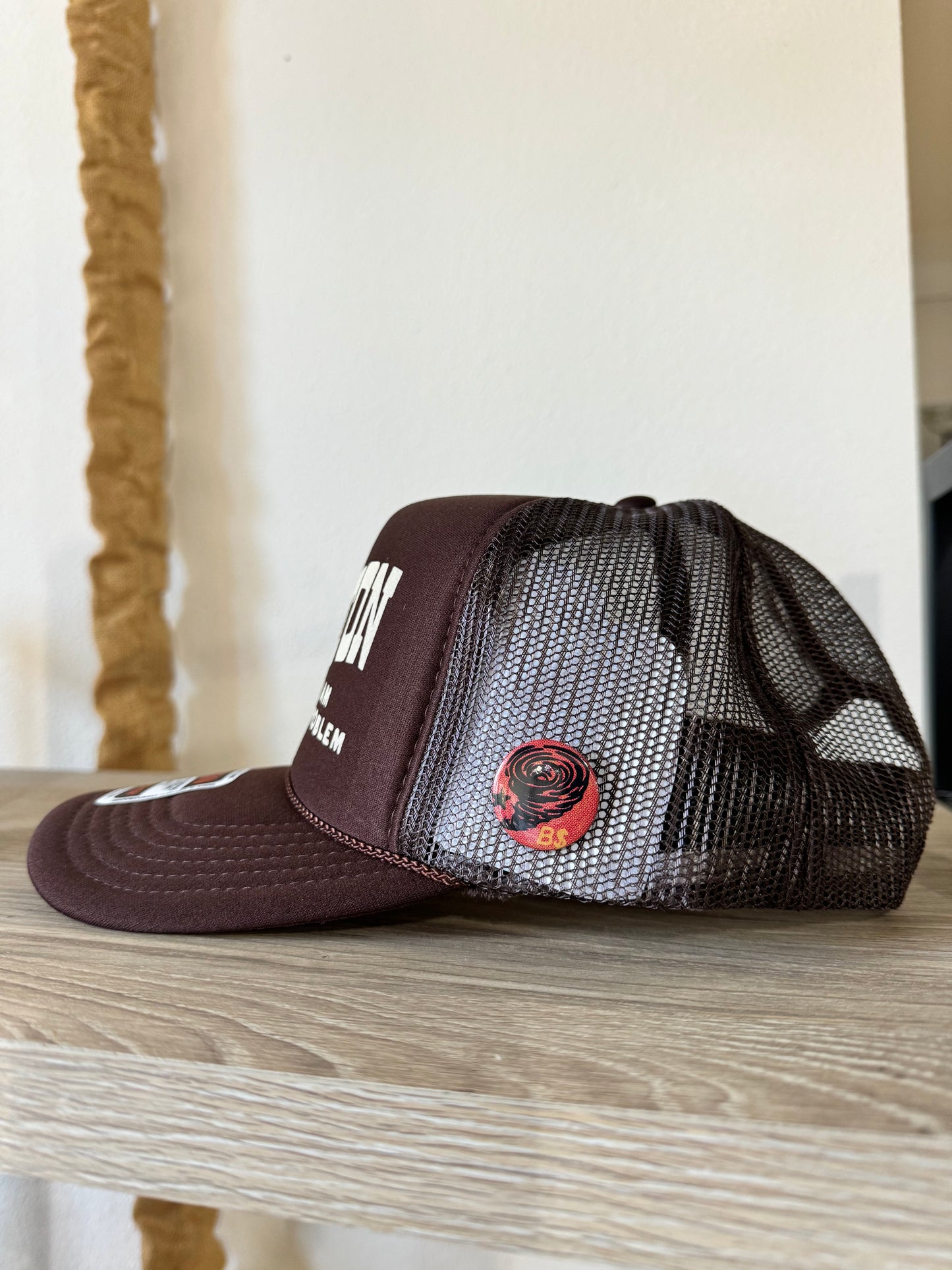 Houston Snapback Hat in Brown