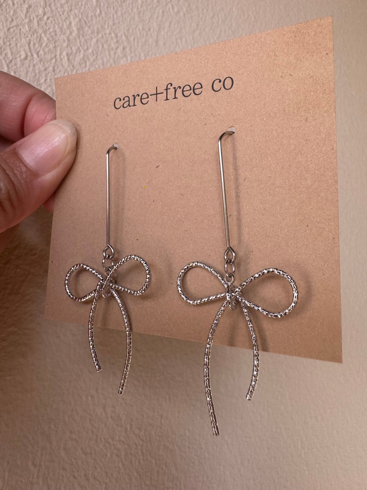 Drop Bow Earrings