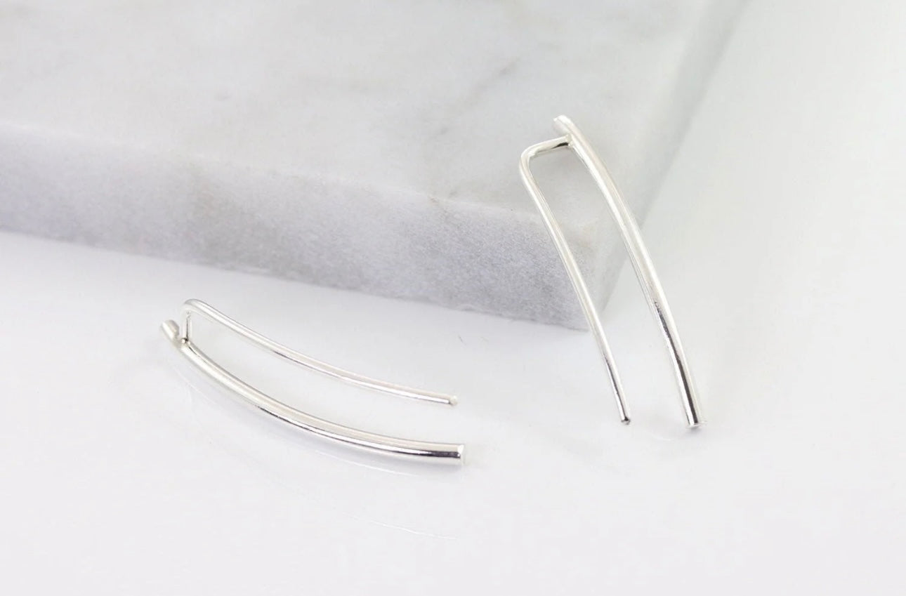 Ear Climbers in Sterling Silver