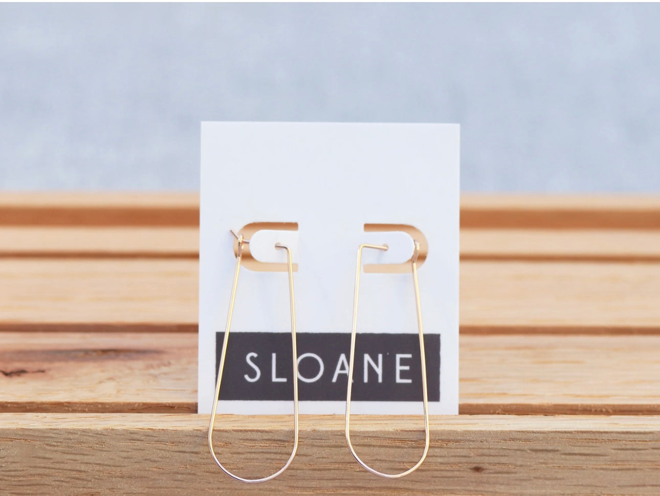 Teardrop Hoop Small Gold Filled Earrings