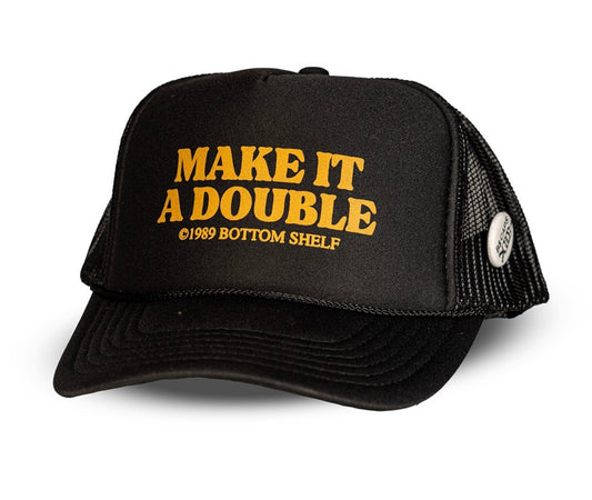 Make it a Double Snapback Hat in Black