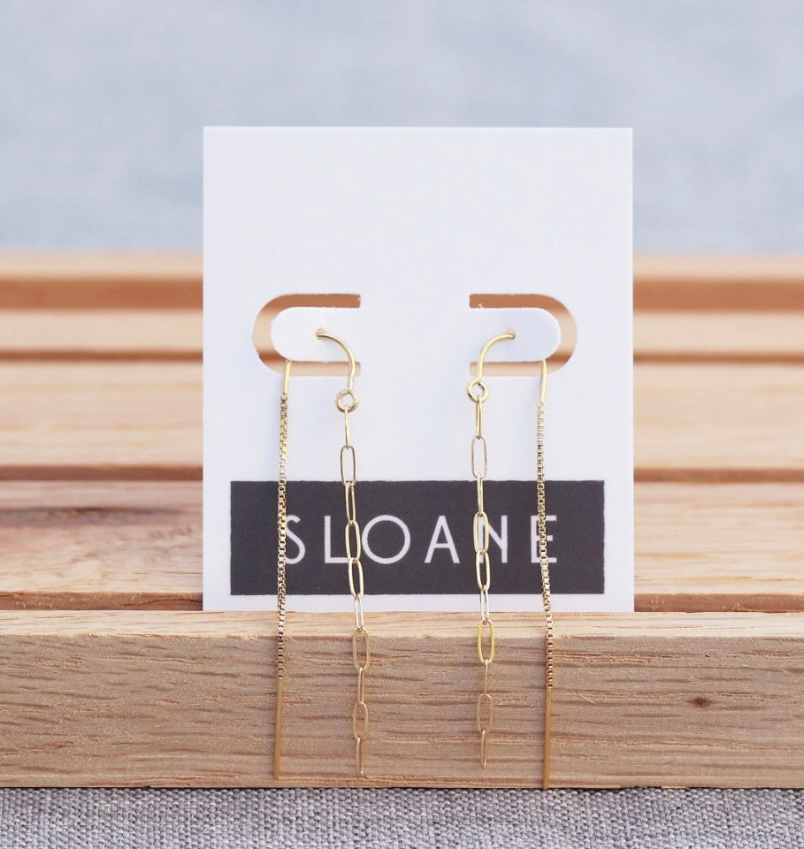 Paperclip Threader Earrings