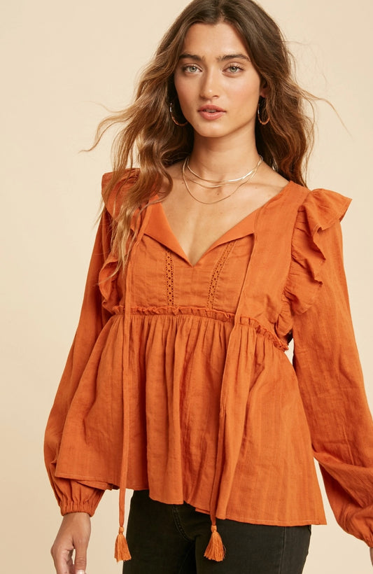 Tangerine Tango Blouse