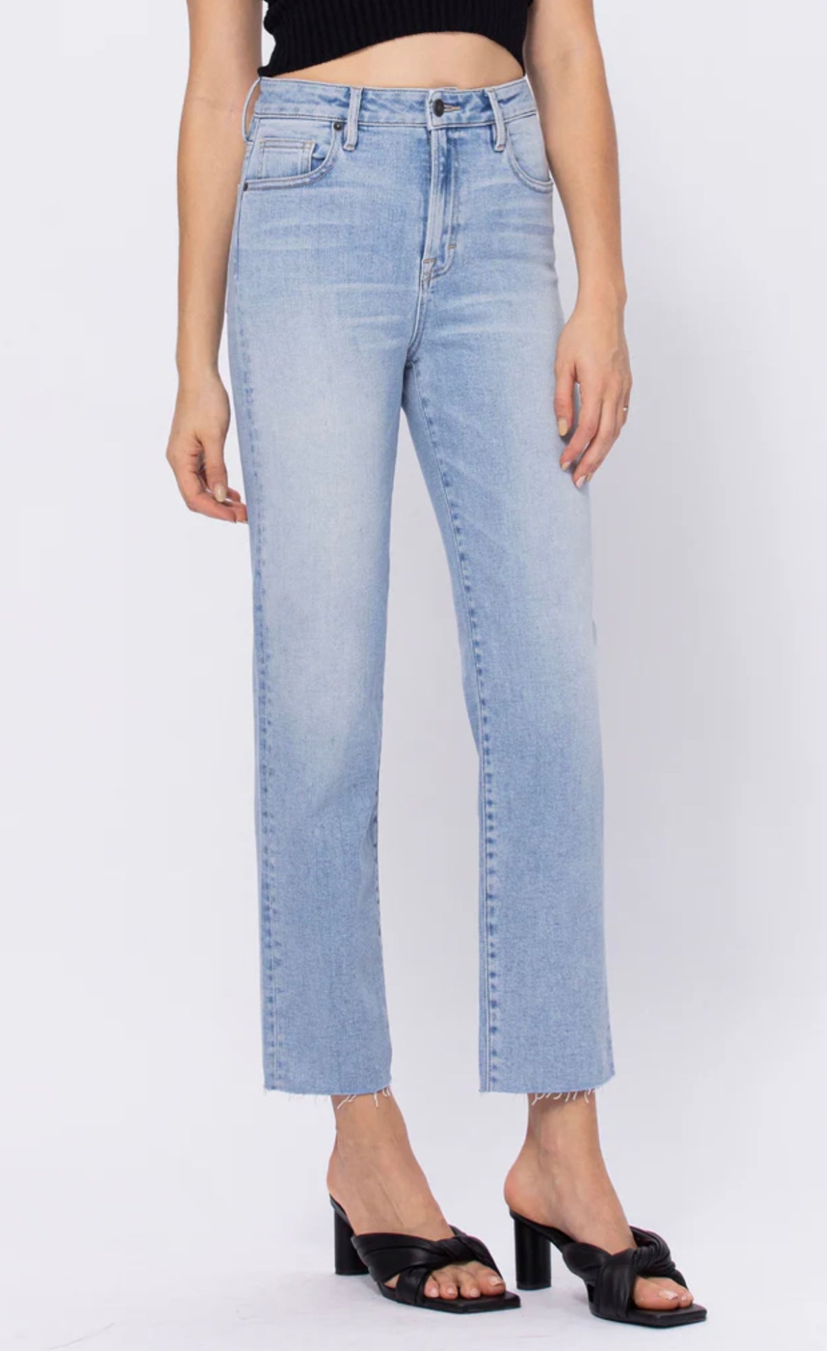 Tracy High Rise Straight Jeans