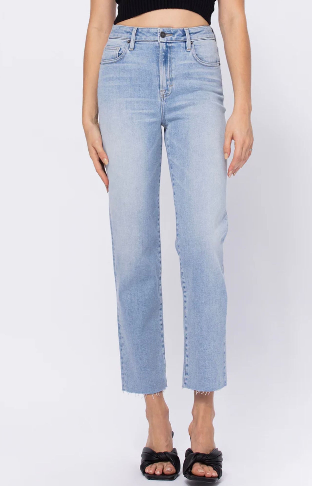 Tracy High Rise Straight Jeans