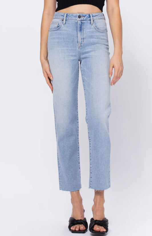 Tracy High Rise Straight Jeans