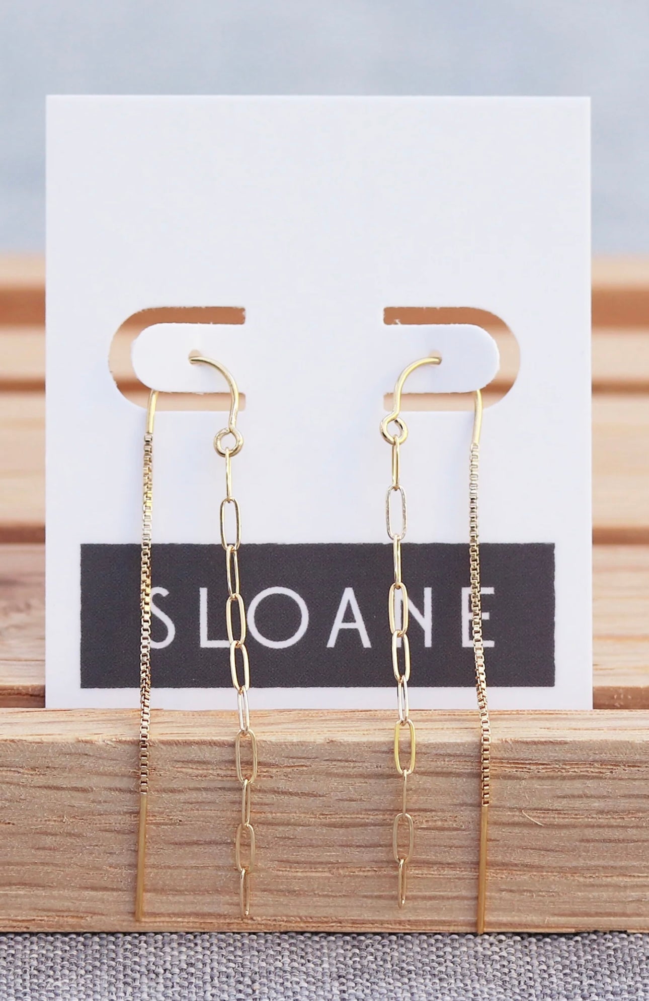 Paperclip Threader Earrings