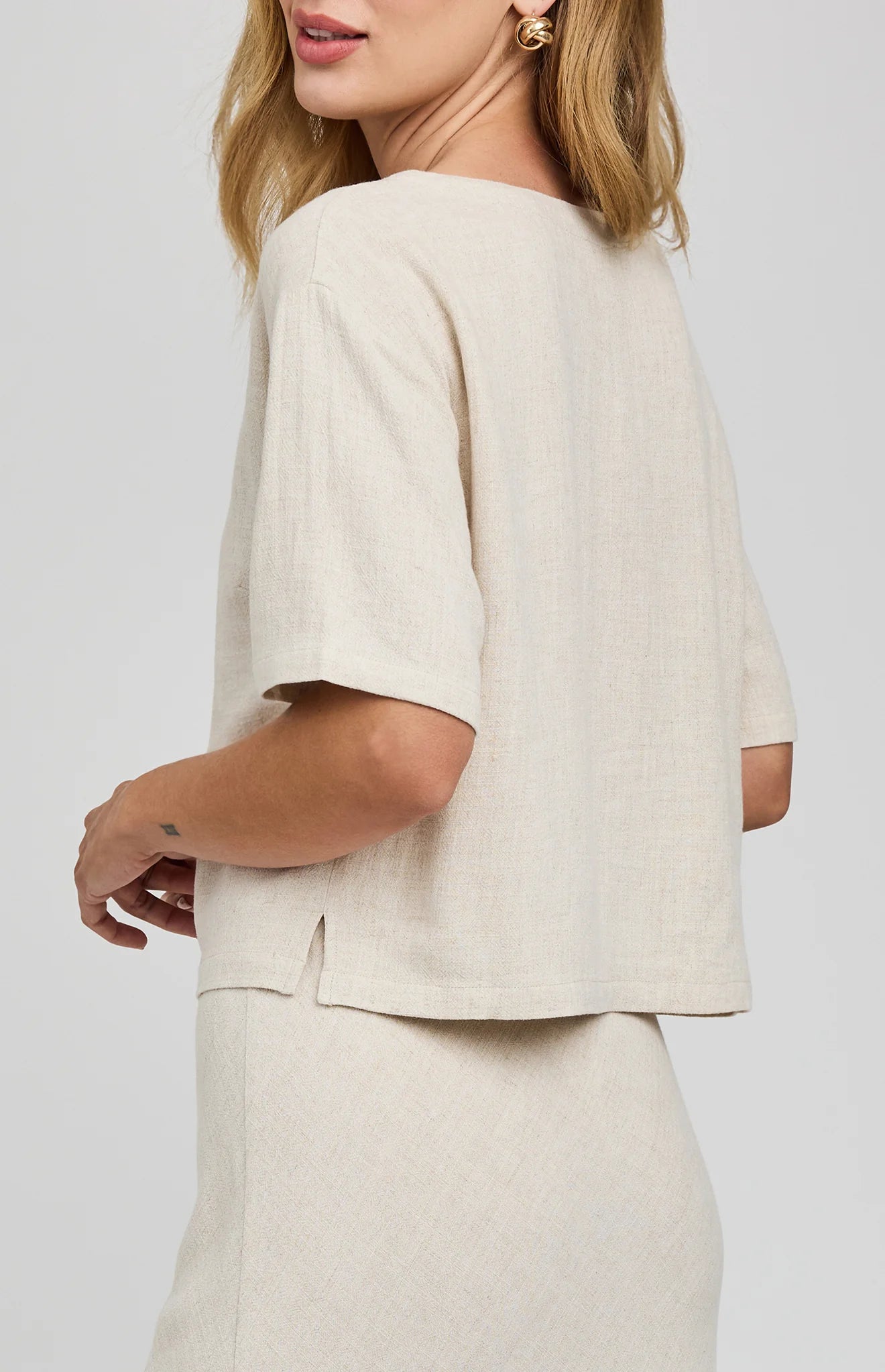Gemini Linen Top