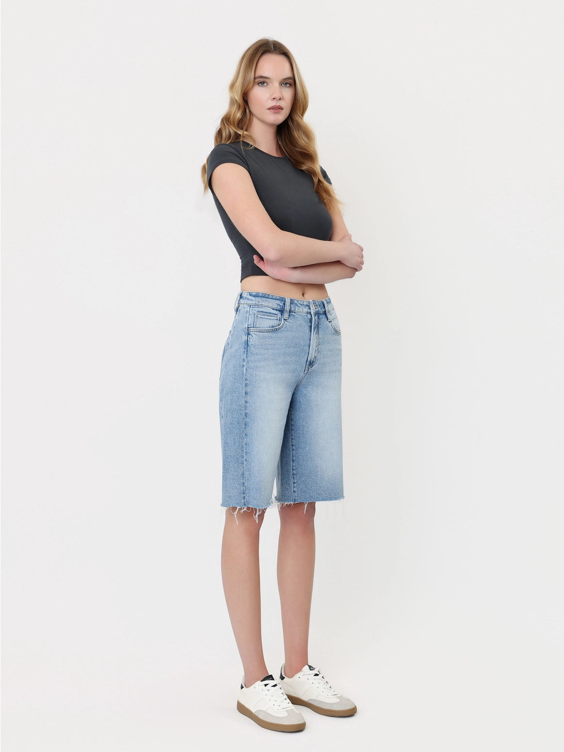 Super High Rise Side Panel Jort
