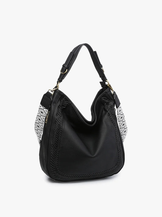 Aris Whipstitch Hobo Crossbody