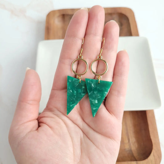 Olivia Green Earrings