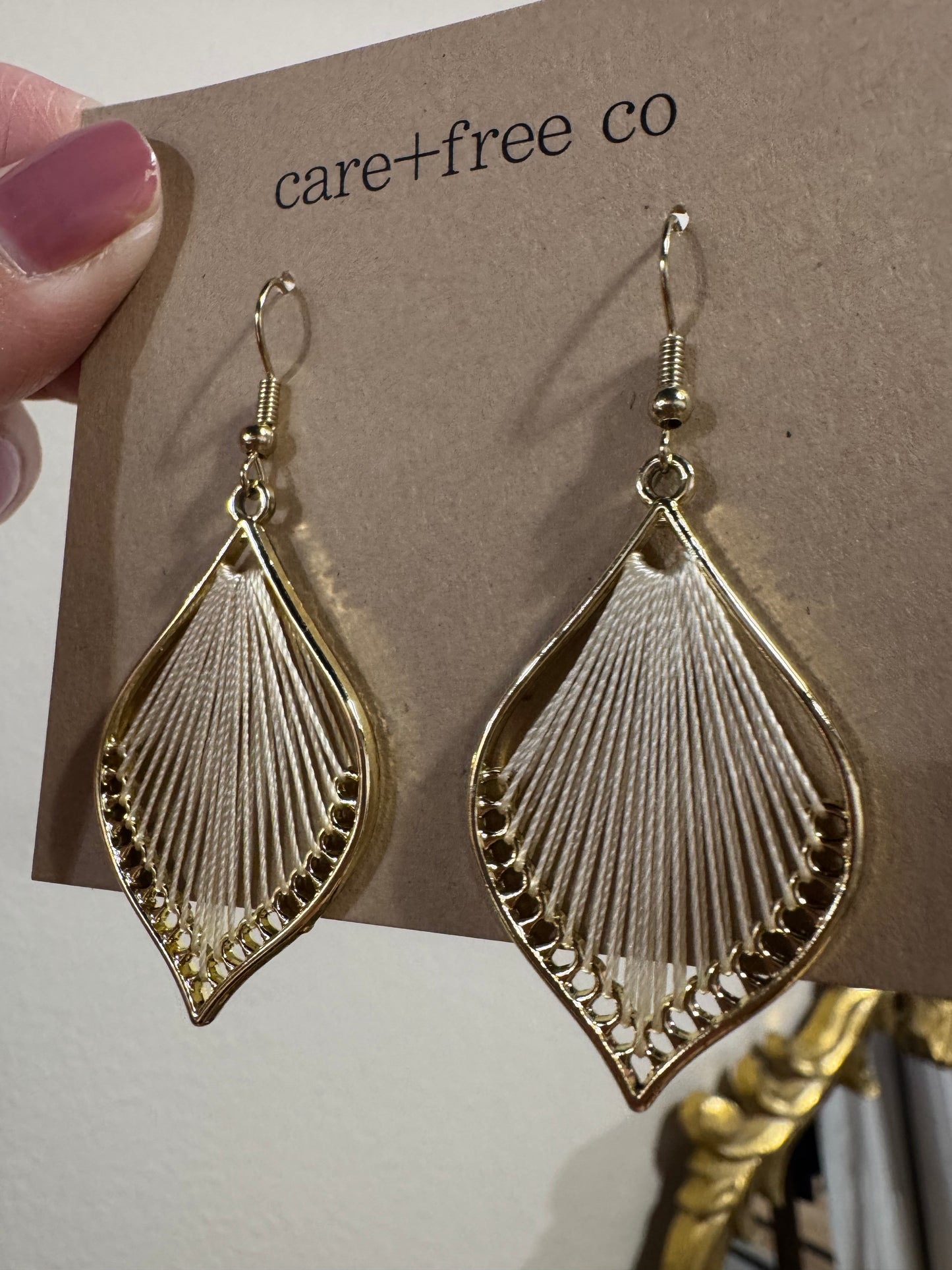 Woven Tear Earrings