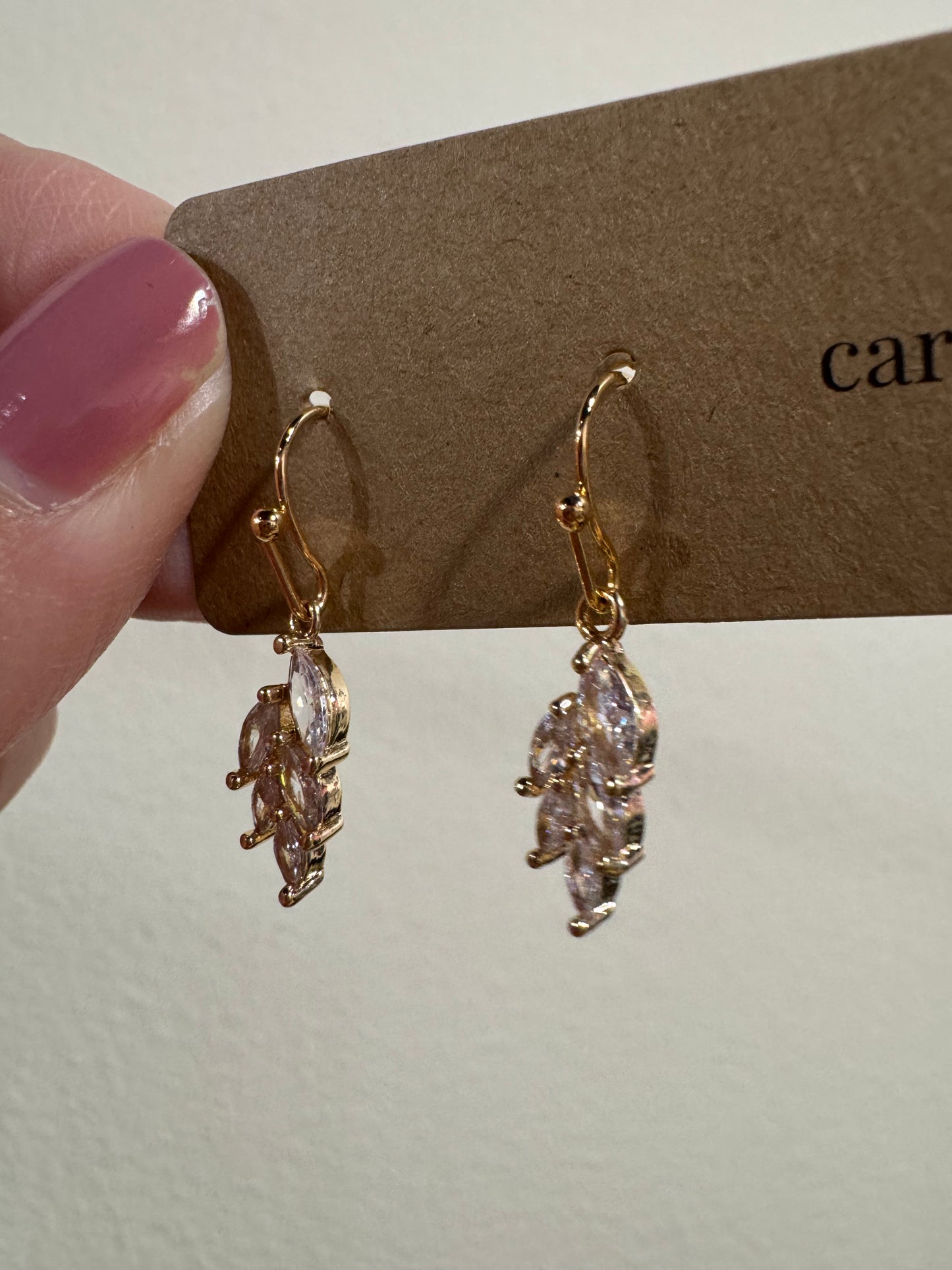 Rhinestone Vine Mini Earrings