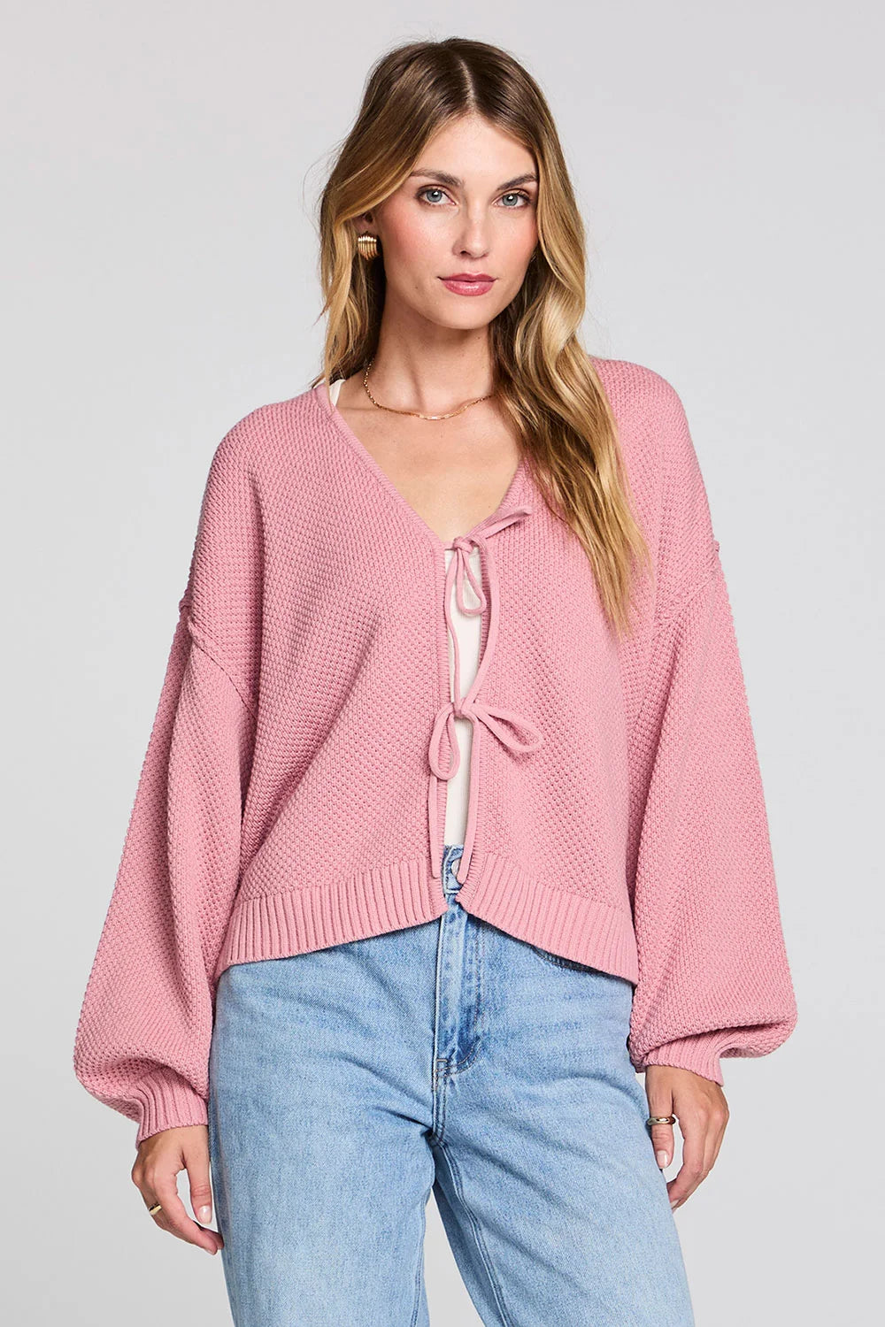 Ellyn Cardigan Sweater in Mulberry