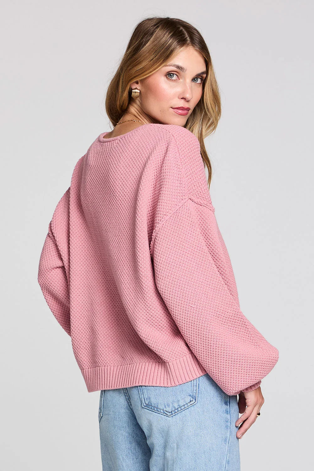 Ellyn Cardigan Sweater in Mulberry