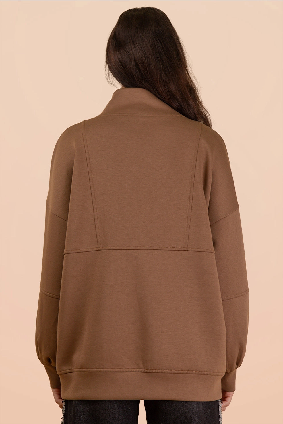 Mocha Half Zip Up