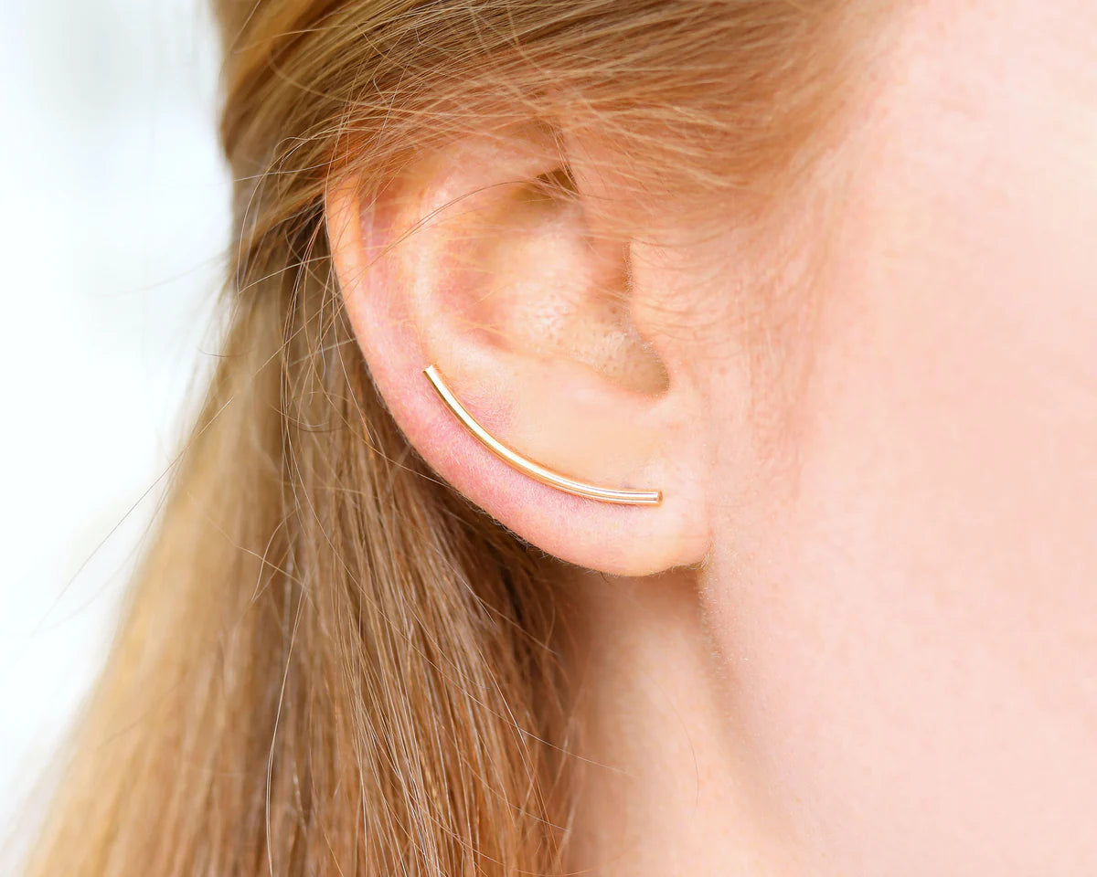 Ear Climbers in Gold