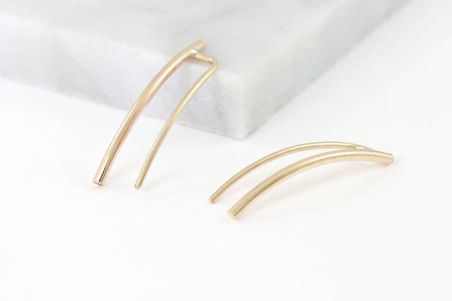 Ear Climbers in Gold