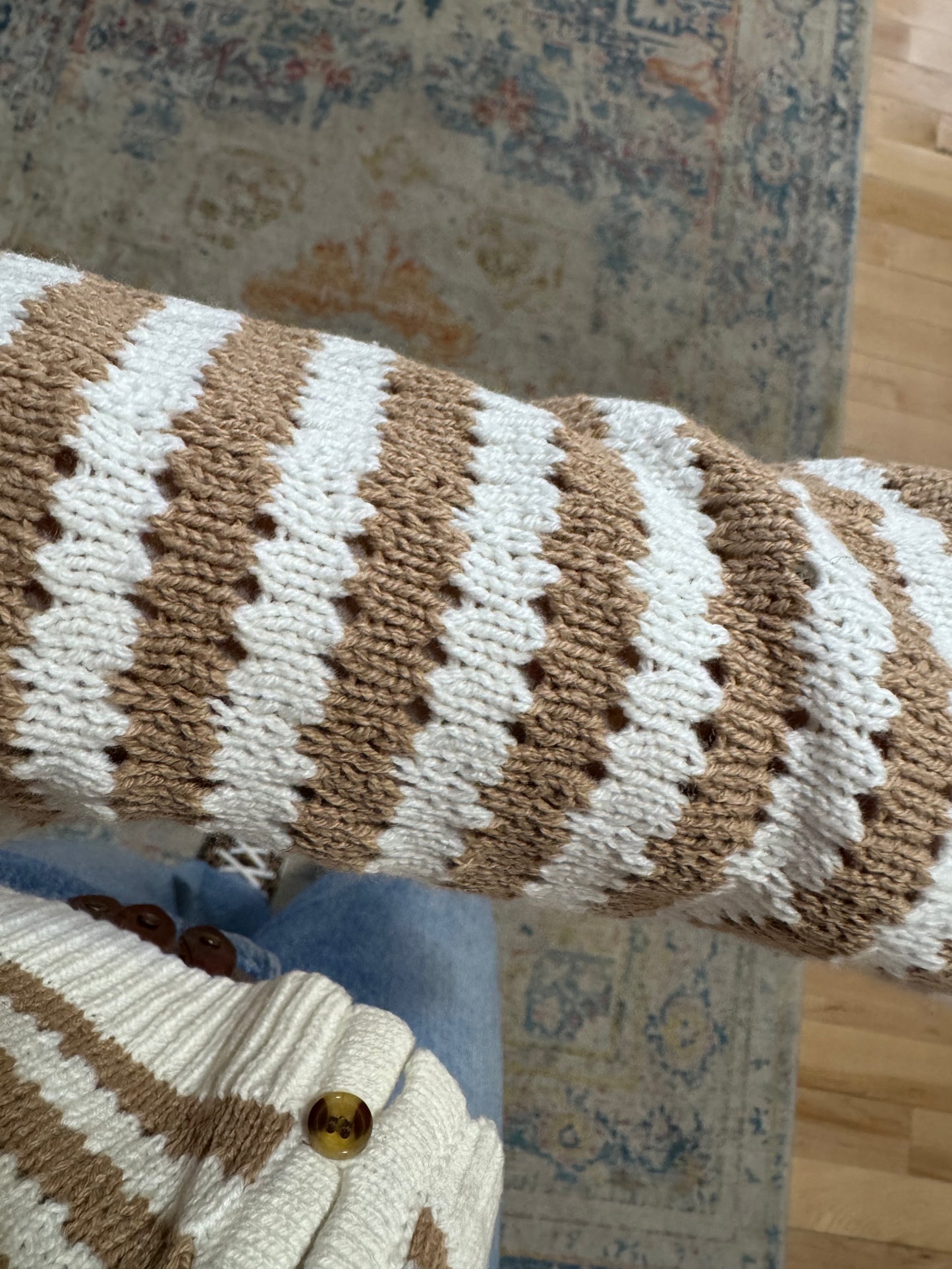 Latte Stripe Cardigan
