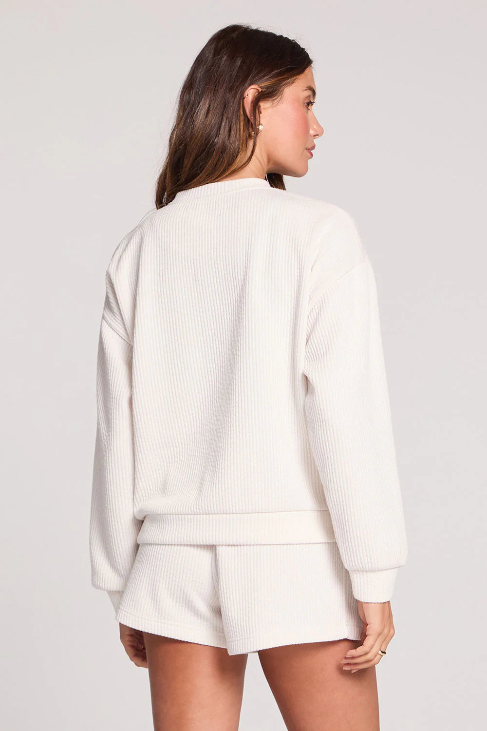 Long Sleeve Pullover in Ecru
